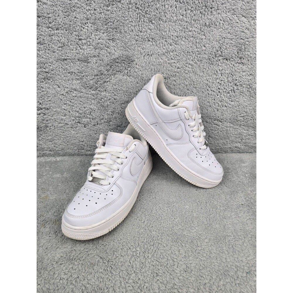 Nike Air Force 1 07 Women Size 8.5 Triple White Used DD8959-100